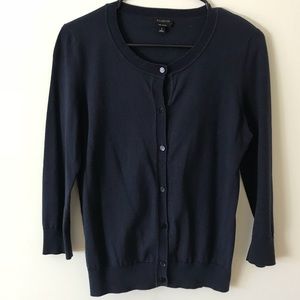 Talbots Navy Pima Cotton Sweater